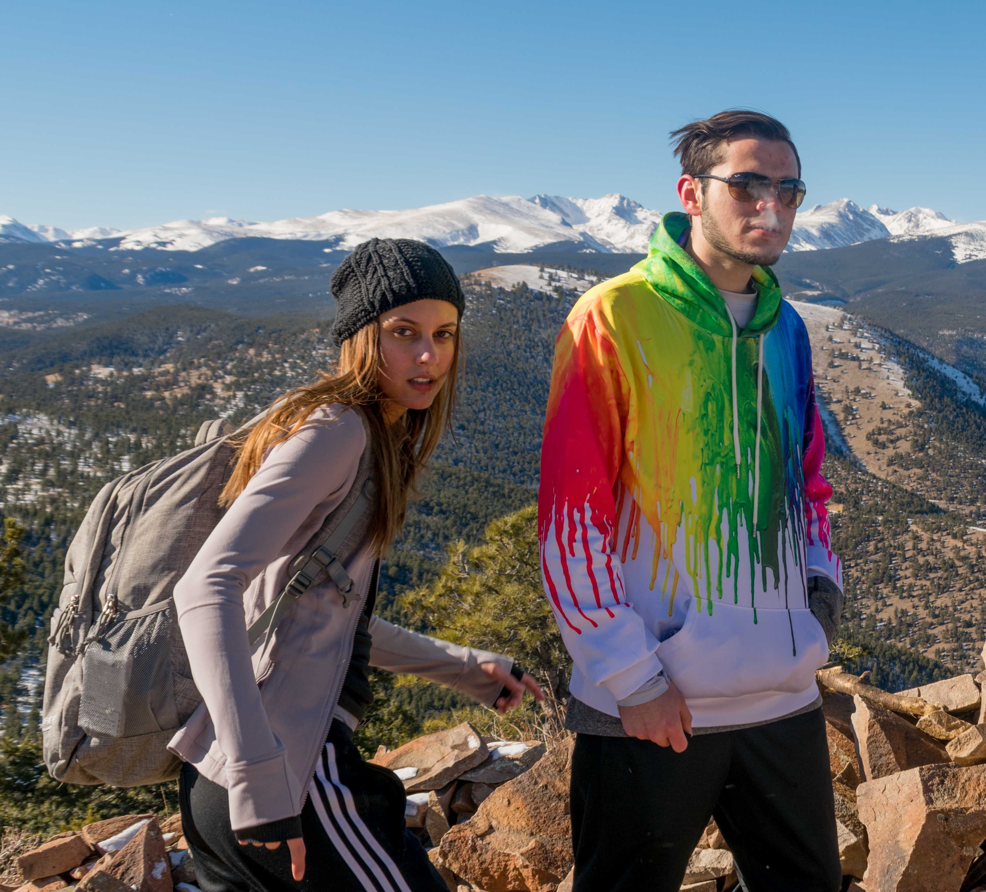 On top of a mountain in Colorado